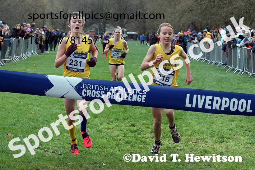 Girls under-13s, European Cross Country Championships Trials, Sefton Park, Liverpool. Photo: David T. Hewitson/Sports for All Pics
